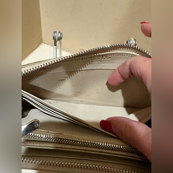 Vintage Christian Dior Long Zip Crosshatch Wallet - Picture 10 of 16